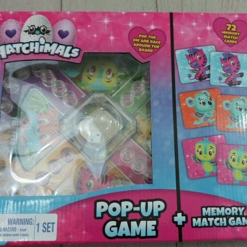 Hatchimals Pop-Up Game and Memory Match Game